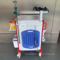 Hospital Adjustable Defibrillator Shelf Emergency Trolley